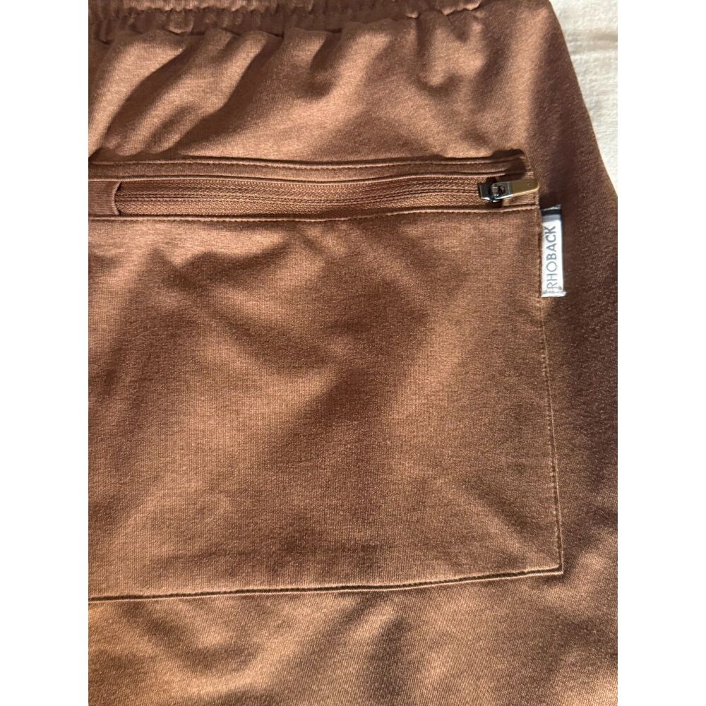NWOT Rhoback Men's Delta Performance Joggers Rust Brown M - Picture 8 of 8